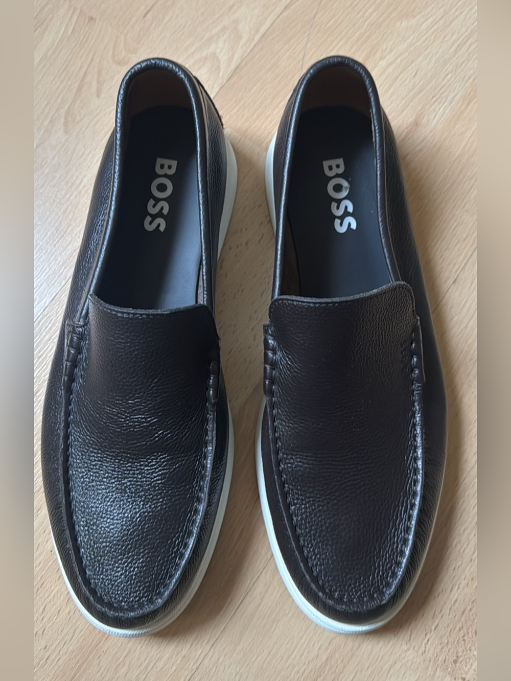 BOSS Leather Loafers size 43